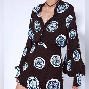 ALEXIS Merlin button down top